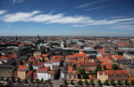 Foto, Bild: Blick von der Vor Frelsers Kirke ber Kopenhagen (Slotsholmen)