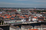 Foto, Bild: Blick von der Vor Frelsers Kirke ber Kopenhagen mit der Marmorkirche (Marmorkirken)
