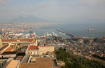 Foto, Bild: Blick vom Castel Sant´Elmo ber die Bucht von Neapel