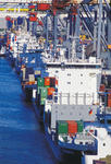 Foto, Bild: Feederschiffe am Eurogate Container Terminal Hamburg