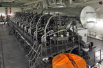 Foto, Bild: Schiffsmaschine, Hauptmaschine (main engine) 12-Zylinder (MAN 12K98 ME 7)