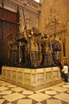 Foto, Bild: Kolumbus-Sakrophag mit vier Trgern in der Kathedrale