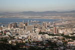 Foto, Bild: City von Kapstadt mit Hafen und Tafelbucht