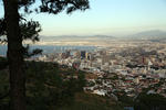 Foto, Bild: City von Kapstadt mit Hafen und Tafelbucht vom Signal Hill aus