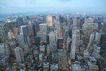 Foto, Bild: Manhattan vom Empire State Building aus abends