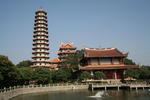 Foto, Bild: Die fünfzehnstöckige Pagode Bao-enta in der Tempelanlage Xichan Si
