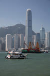 Foto, Bild: Blick von der Kowloon-Promenade auf die Skyline von Hongkong