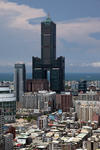 Foto, Bild: Blick vom Han-Hsien International Hotel auf die City und den Tuntex Sky Tower