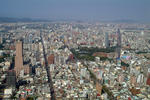 Foto, Bild: Blick vom  Tuntex Sky Tower auf die City mit Han-Hsien International Hotel