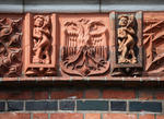 Foto, Bild: Relief am Holstentor in Lübeck