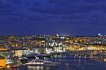 Foto, Bild: Malta, Blick auf  Grand Harbour, Vittoriosa (Birgu) mit Malta Maritime Museum und Dockyard Creek