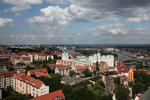 Foto, Bild: Blick vom Dom über die Altstadt mit Schloss bis zur Werft und zum Hafen