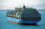 Foto, Bild: Containerschiff SKAGEN MAERSK im Golf von Suez