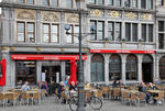 Foto, Bild: Restaurant (Den Engel den Bengel) am Rathausplatz in Antwerpen
