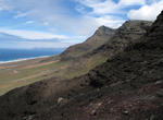 Foto, Bild: Blick vom Pass Degollada de Cofete auf Fuerteventura