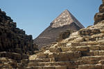 Foto, Bild: Pyramiden von Giseh - Chefrenpyramide
