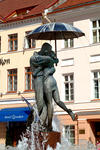 Foto, Bild: Skulptur auf dem Rathausmarkt